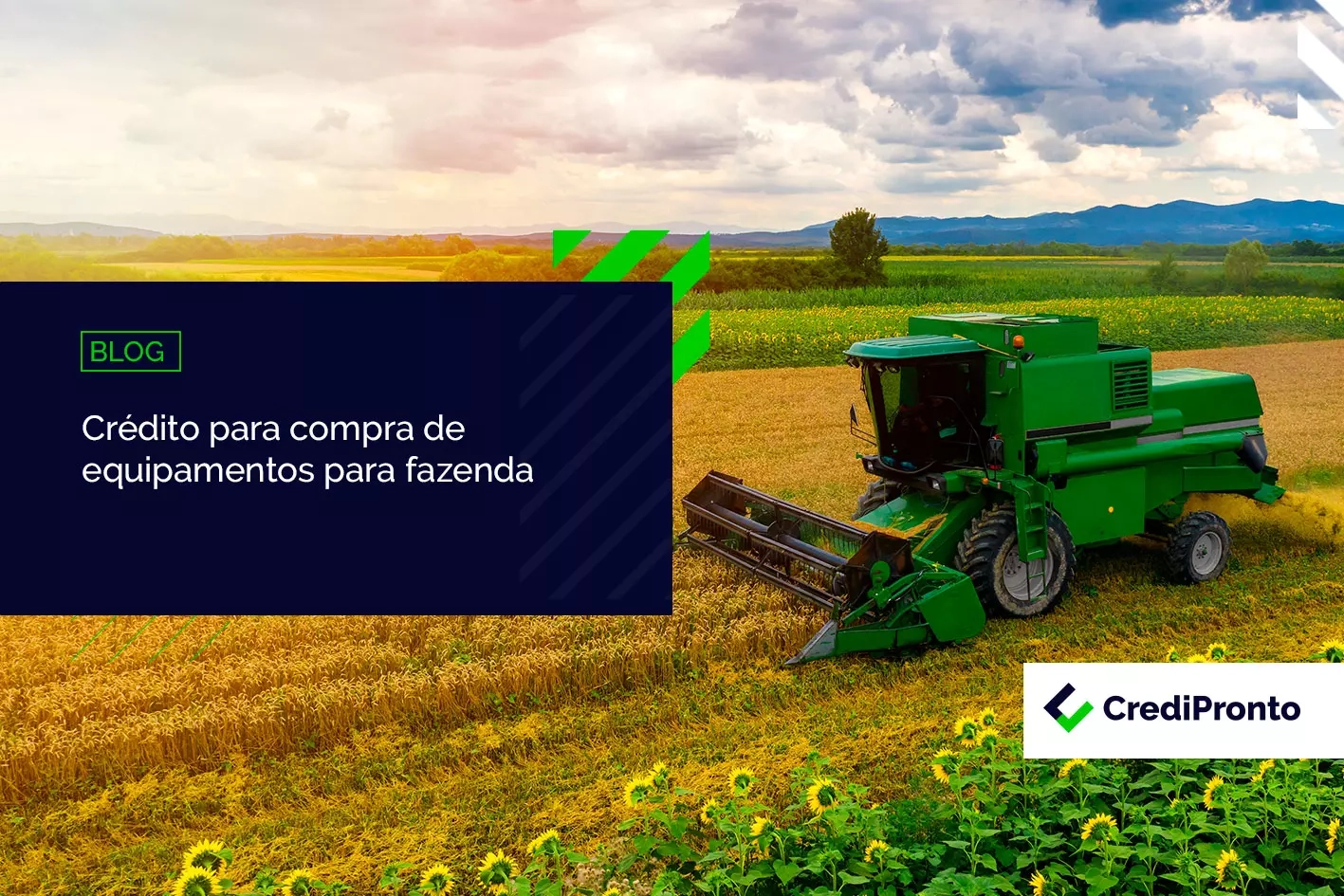 Crédito para compra de equipamentos para fazenda